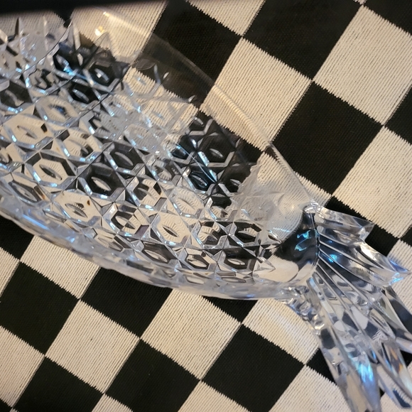 Vtg Shannon Clear Crystal Pineapple Hospitality Server Bowl - Picture 4 of 5